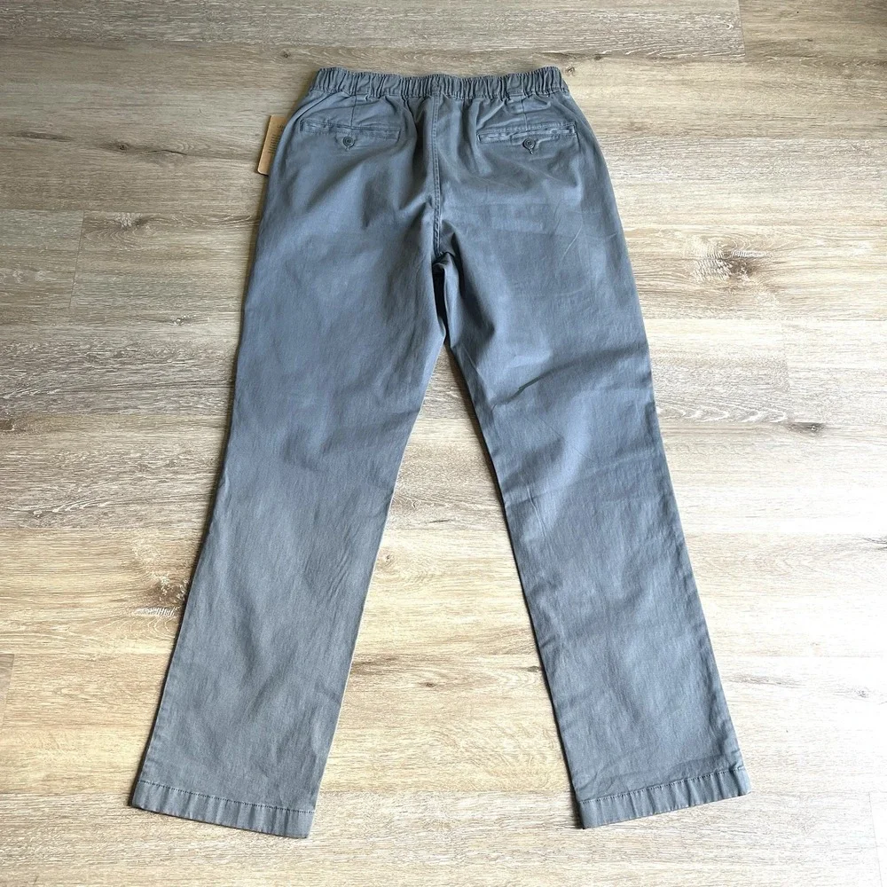LL Bean Pants Mens 30x29 Lakewashed Standard Fit Straight Gray Khaki Lot Of 2